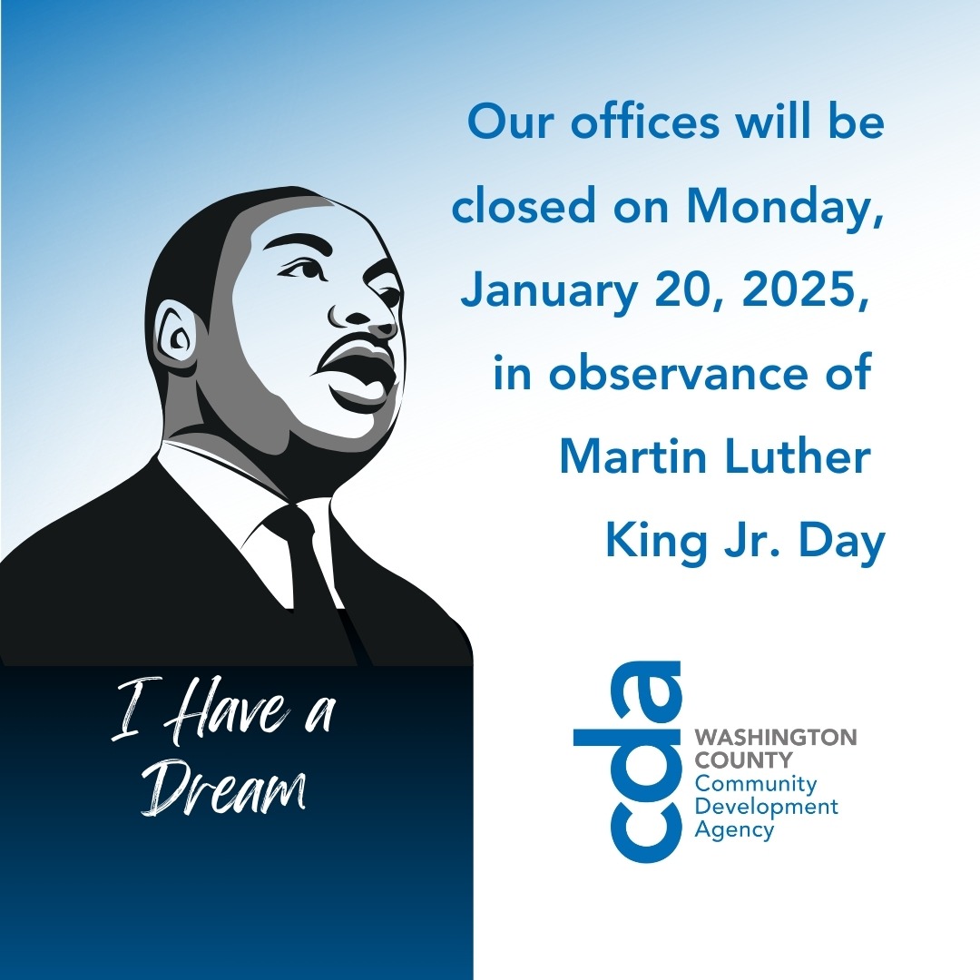 Closed for Martin Luther King Day