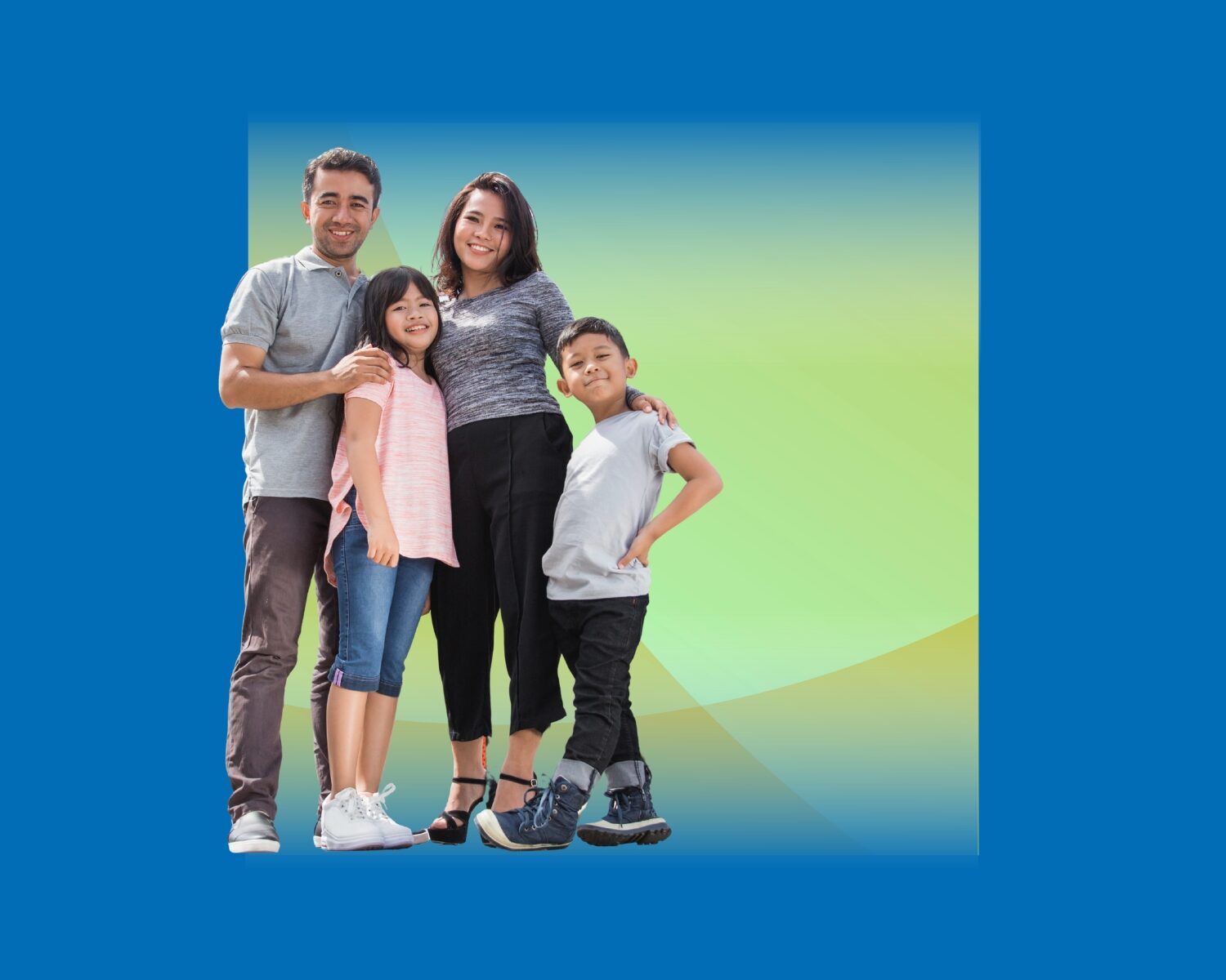 A family of four